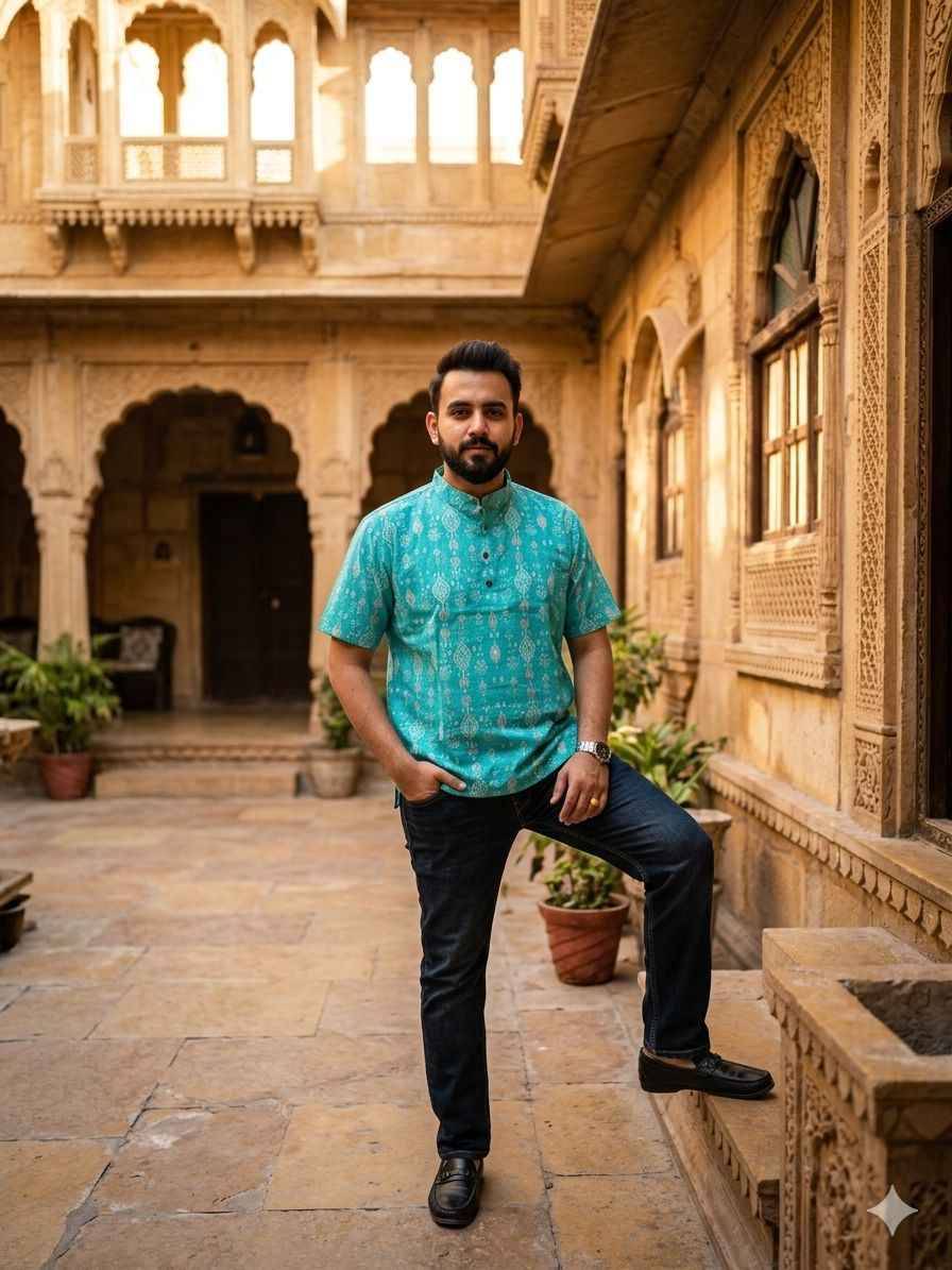 K 918 Mens By Fashid Beautiful Colorful Stylish Fancy Casual Wear & Ethnic Wear & Ready To Wear Silk Kurtas At Wholesale Price